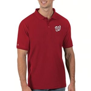 Washington Nationals Antigua Red Polo Shirt